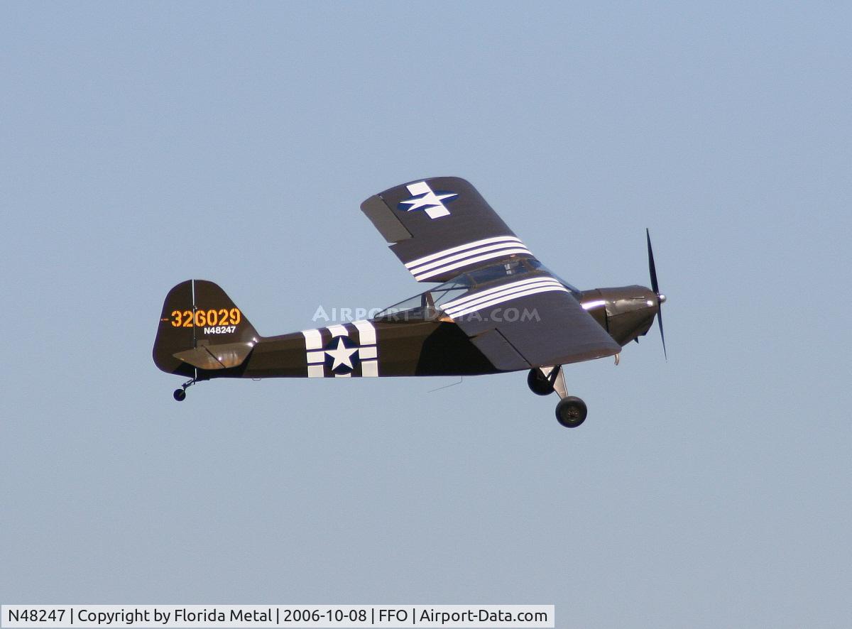 N48247, 1943 Taylorcraft DCO-65 C/N 5341, L-2