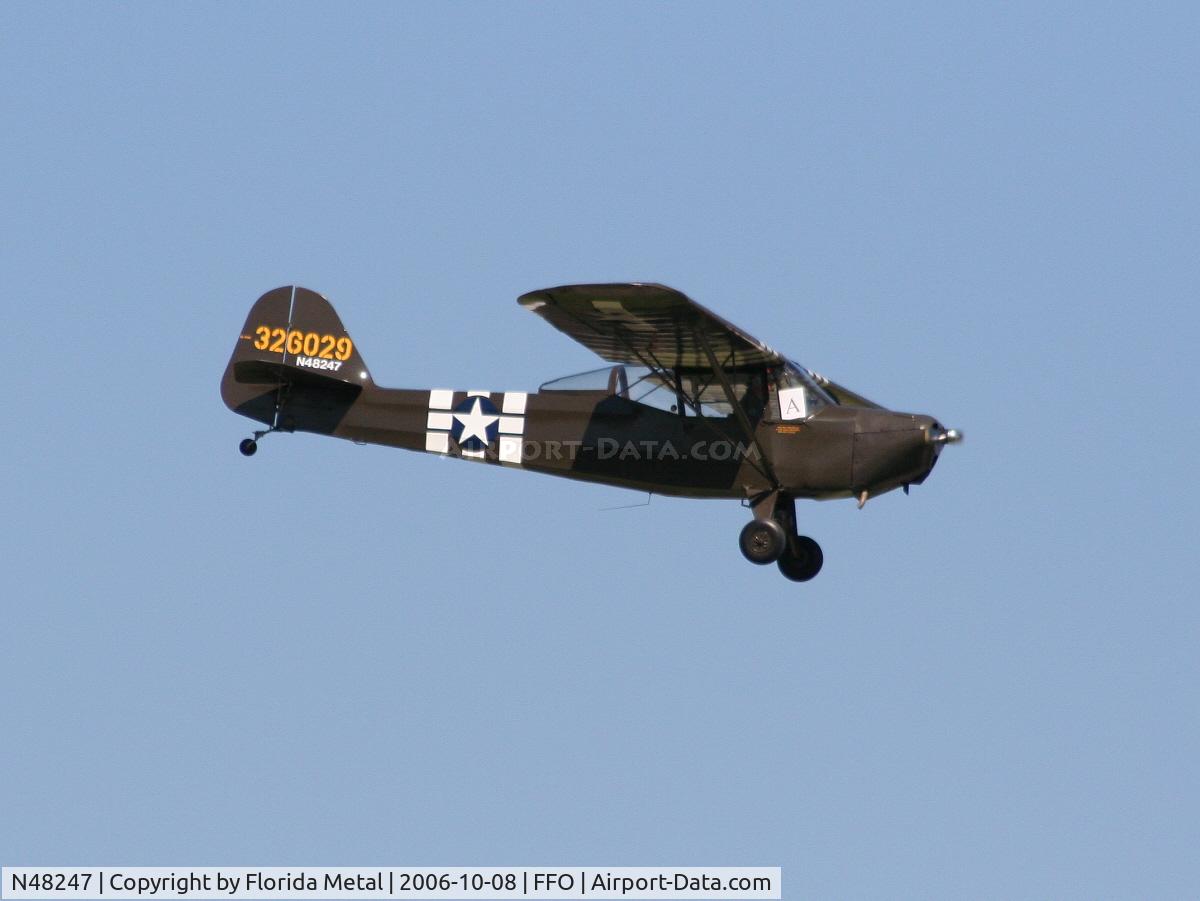 N48247, 1943 Taylorcraft DCO-65 C/N 5341, L-2