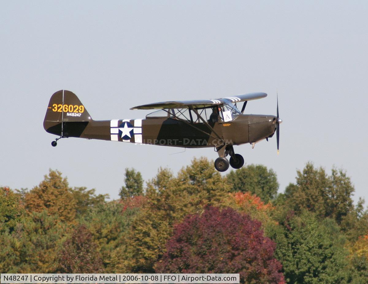 N48247, 1943 Taylorcraft DCO-65 C/N 5341, L-2