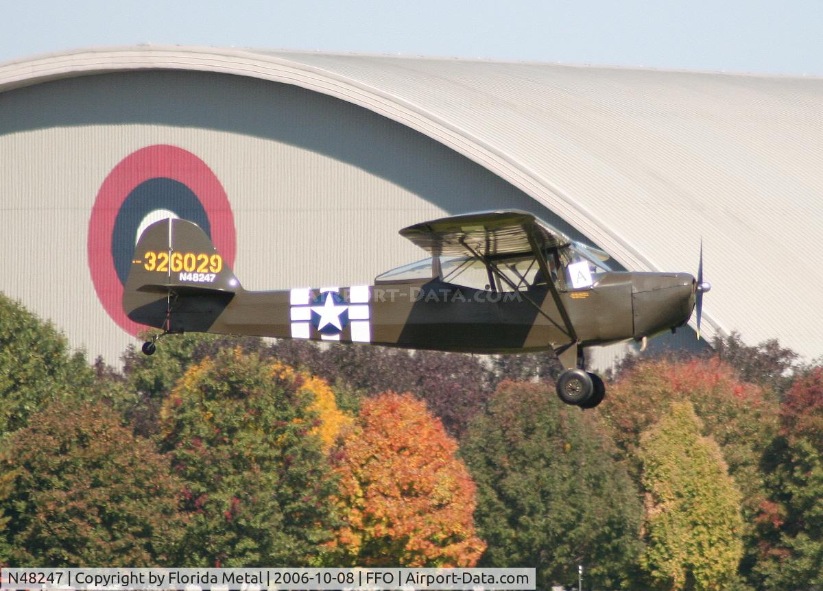 N48247, 1943 Taylorcraft DCO-65 C/N 5341, L-2