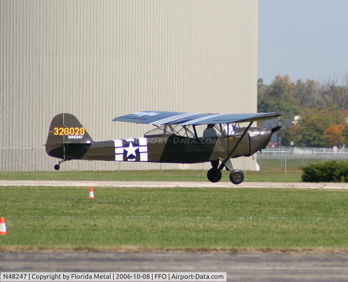 N48247, 1943 Taylorcraft DCO-65 C/N 5341, L-2