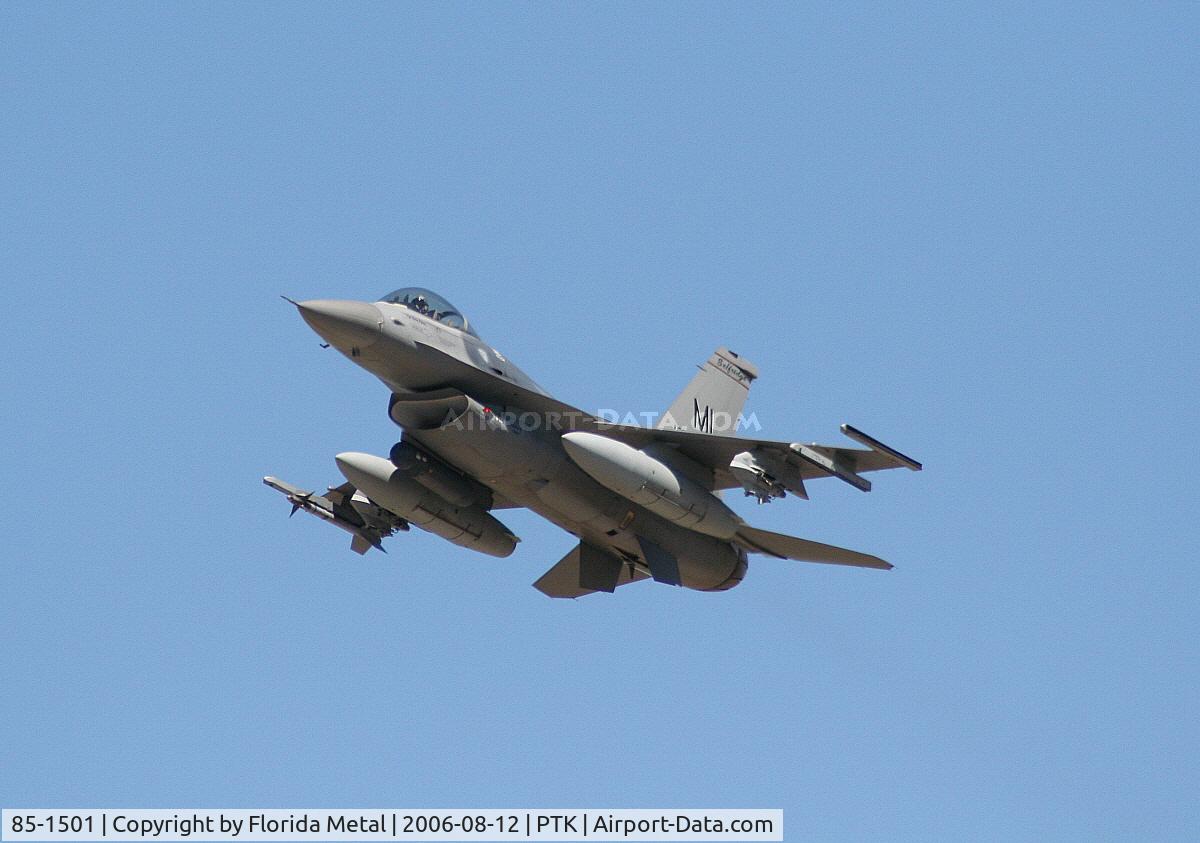 85-1501, 1985 General Dynamics F-16C Fighting Falcon C/N 5C-281, F-16