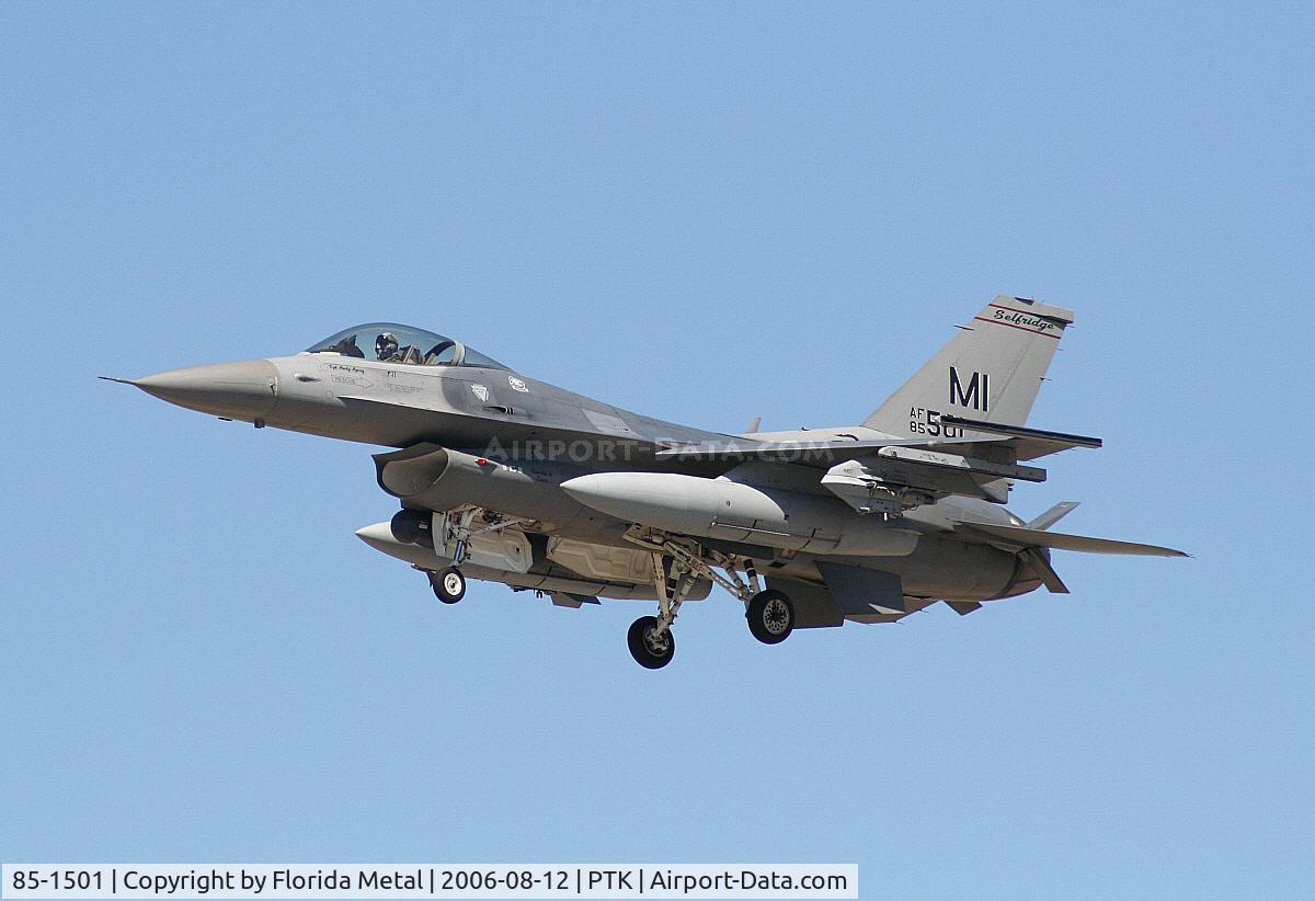 85-1501, 1985 General Dynamics F-16C Fighting Falcon C/N 5C-281, F-16