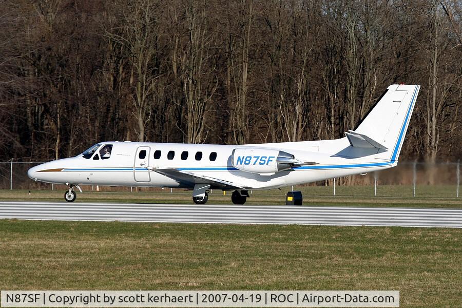 N87SF, 1979 Cessna 550 C/N 550-0096, taking off for LDJ.
