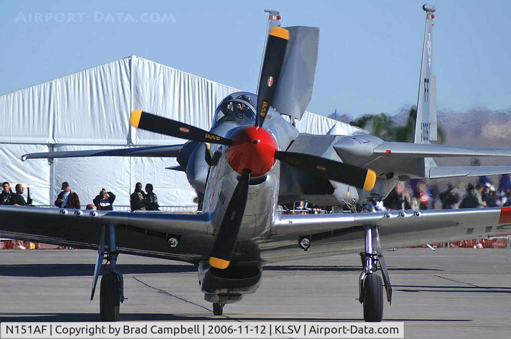 N151AF, 1945 North American P-51D Mustang C/N 45-11525, 1945 North American/Aero Classic - Val Halla / Aviation Nation - 2006