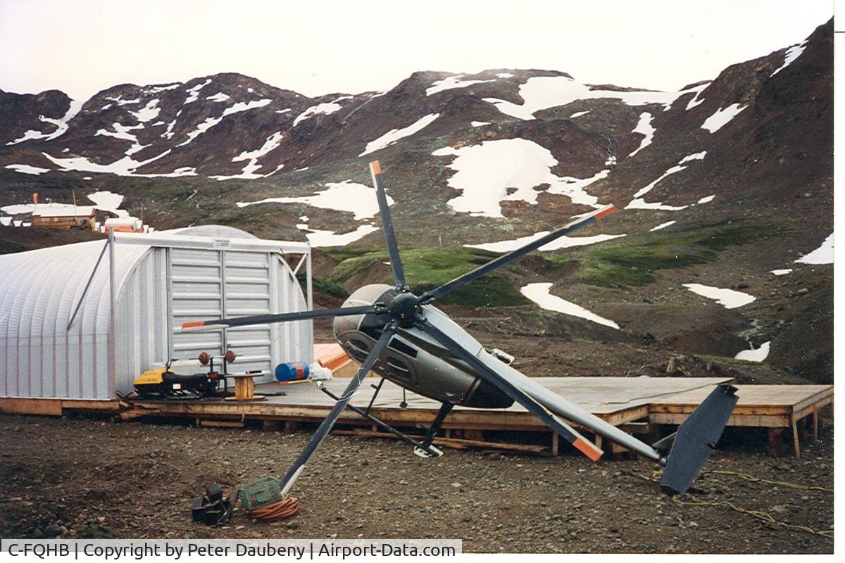 C-FQHB, 1977 Bell 206L LongRanger LongRanger C/N 45095, Wind damage, early fall 1994