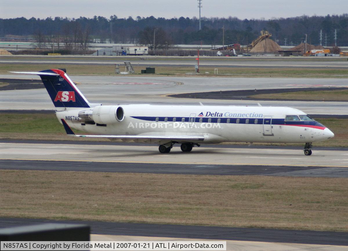 N857AS, 2000 Bombardier CRJ-200ER (CL-600-2B19) C/N 7411, ASA