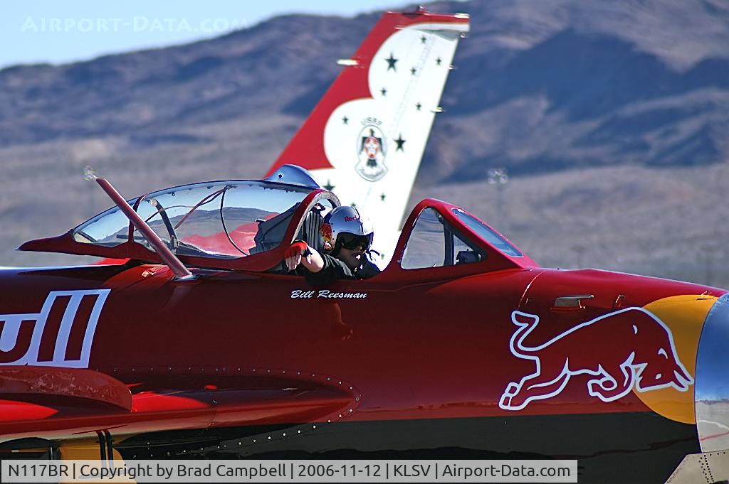 N117BR, 1959 PZL-Mielec Lim-5 (MiG-17F) C/N 1C1529, MiG Magic Inc. - Westlake Village, California / Built in 1959 in Poland. Mikoyan-Gurevich MiG-17 Fresco - LIM-5. 'Red Bull' - Aviation Nation 2006