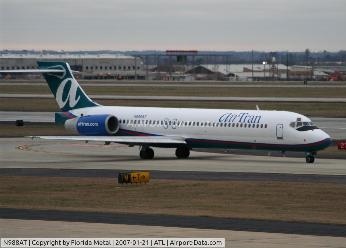 N988AT, 2001 Boeing 717-200 C/N 55068, Air Tran