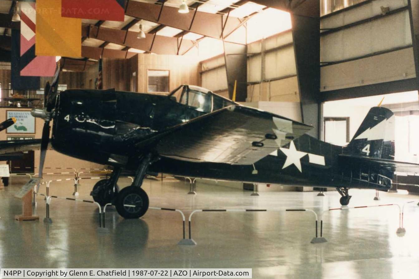 N4PP, 1945 Grumman F6F-5 Hellcat C/N A-10828 (USN79683), F6F-5 79863 at the Kalamazoo Air Zoo