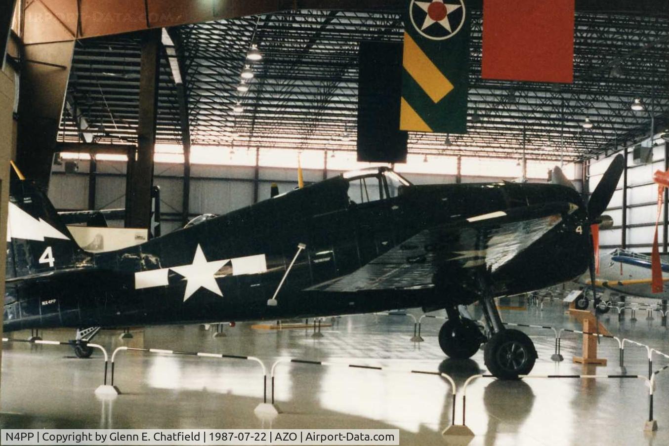 N4PP, 1945 Grumman F6F-5 Hellcat C/N A-10828 (USN79683), F6F-5 79863 at the Kalamazoo Air Zoo