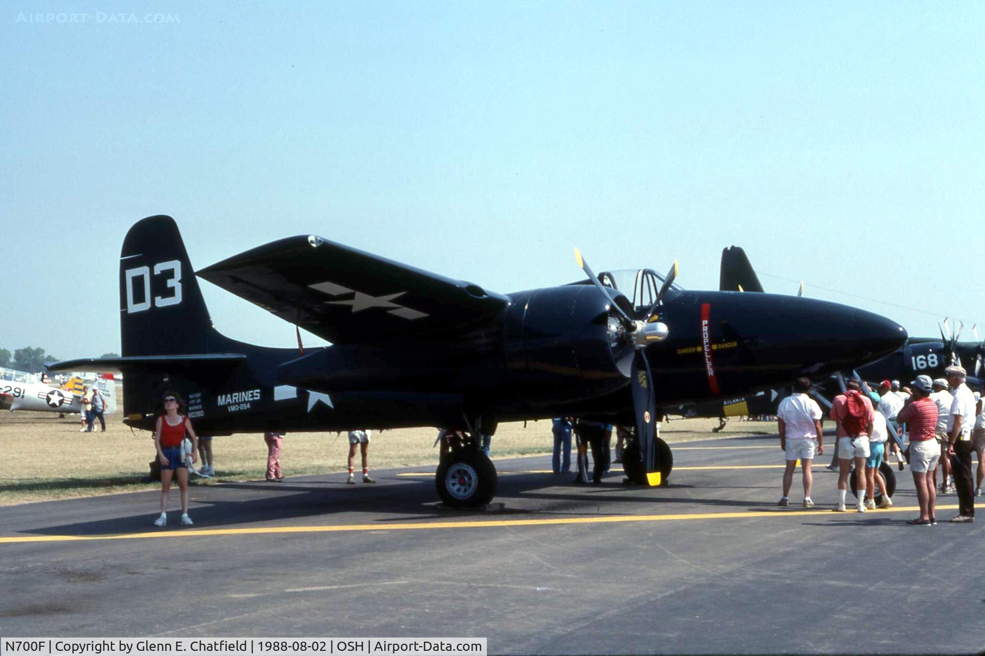 N700F, 1945 Grumman F7F-3 Tigercat C/N C.132, F7F-3P 80390 at the EAA Fly In