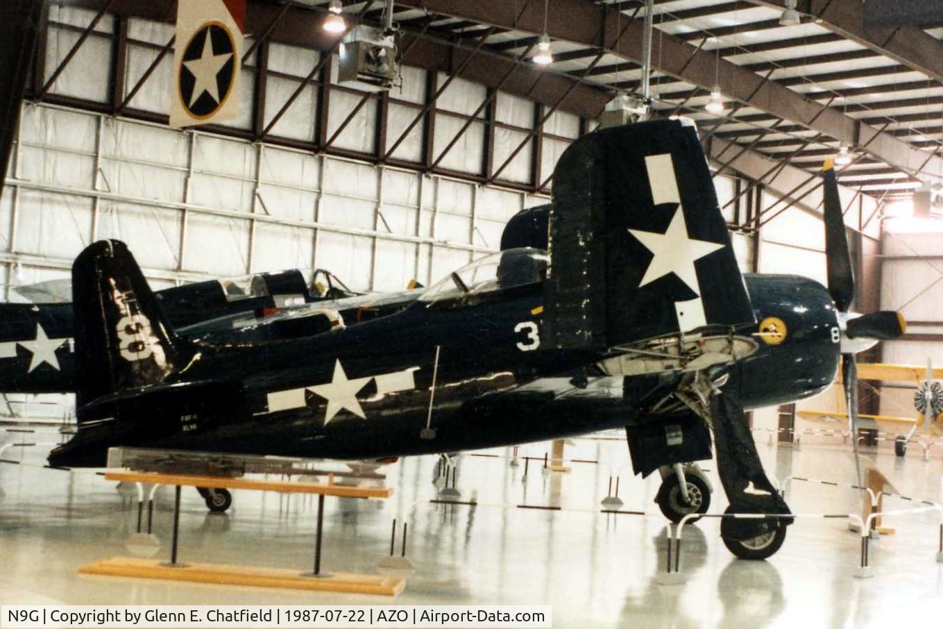 N9G, Grumman F8F-1 Bearcat C/N D.18, XF8F-1D 90454 at the Kalamazoo Air Zoo