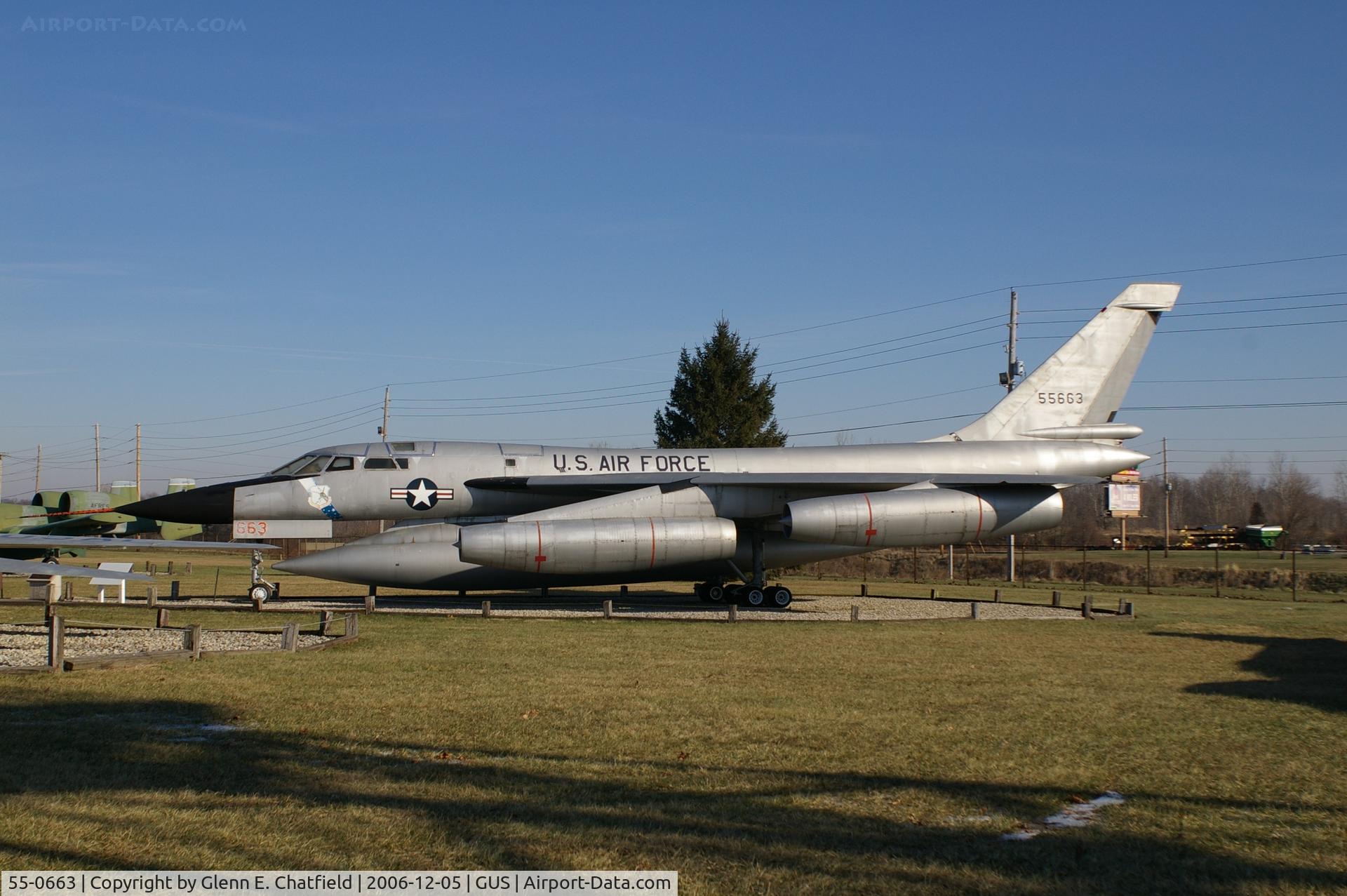55-0663, 1955 Convair TB-58A Hustler C/N 4, TB-58A at the Grissom AFM Museum