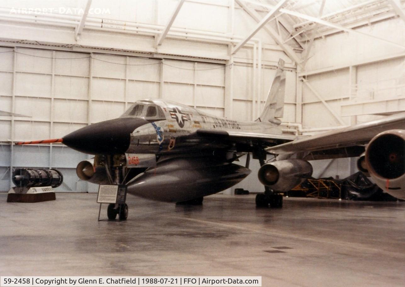 59-2458, 1959 Convair B-58A Hustler C/N 61, B-58A at the National Museum of the U.S. Air Force