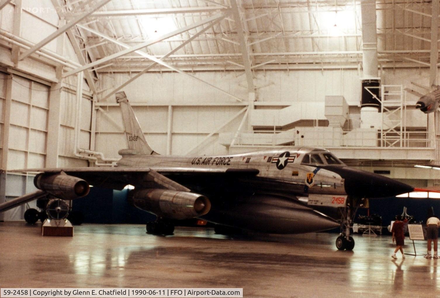 59-2458, 1959 Convair B-58A Hustler C/N 61, B-58A at the National Museum of the U.S. Air Force