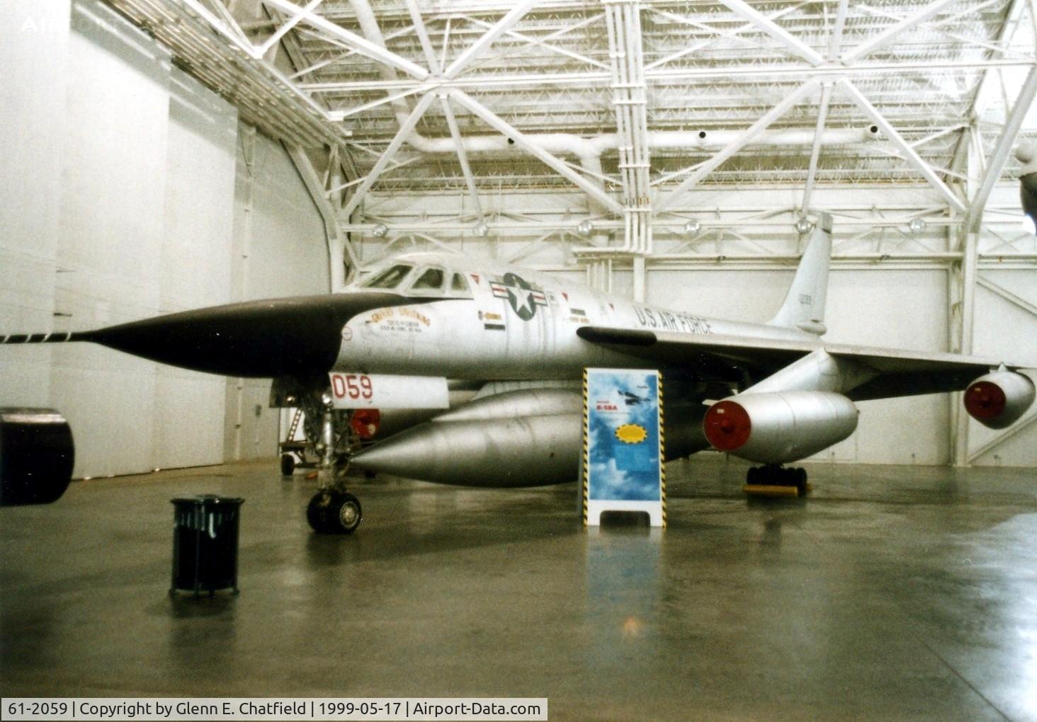 61-2059, 1961 Convair B-58A Hustler C/N 95, B-58A at the Strategic Air & Space Museum in Ashland, NE