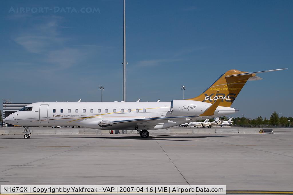 N167GX, 2005 Bombardier BD-700-1A10 Global Express XRS C/N 9167, Bombardier GlobalExpress