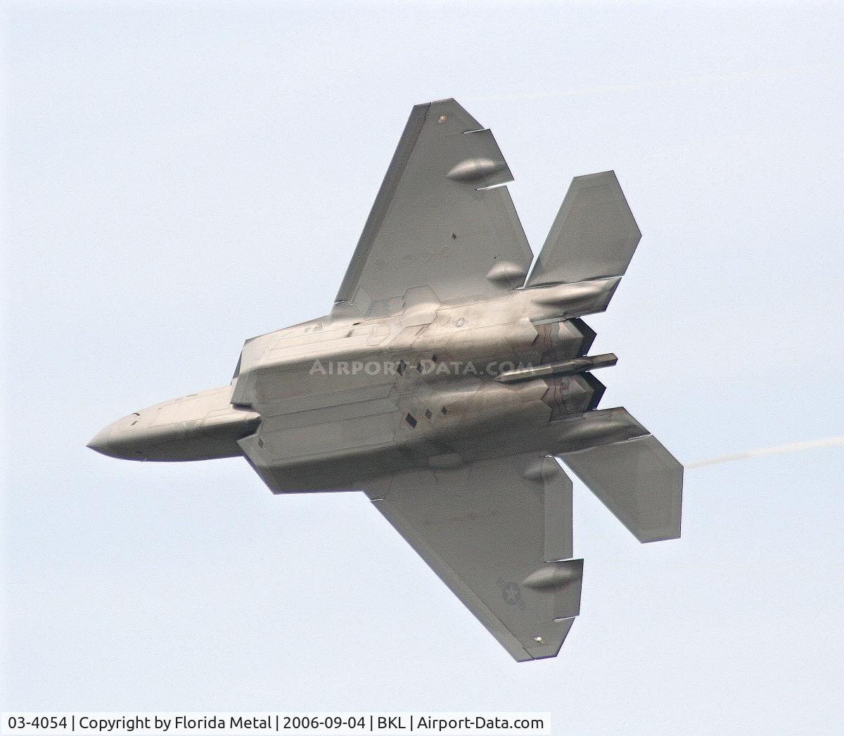 03-4054, 2003 Lockheed Martin F-22A Raptor C/N 4054, F-22