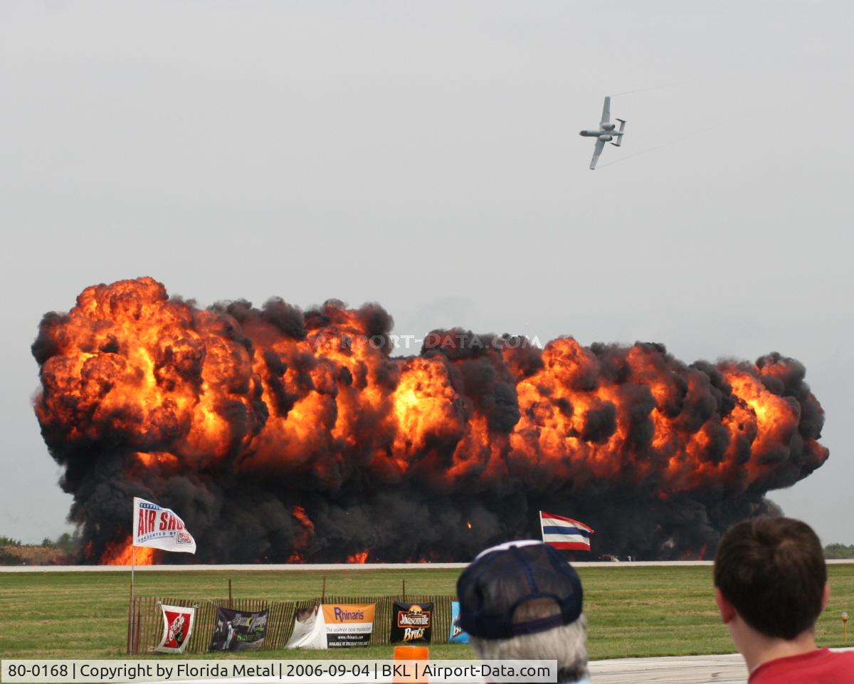 80-0168, 1980 Fairchild Republic A-10A Thunderbolt II C/N A10-0518, A-10 pyro