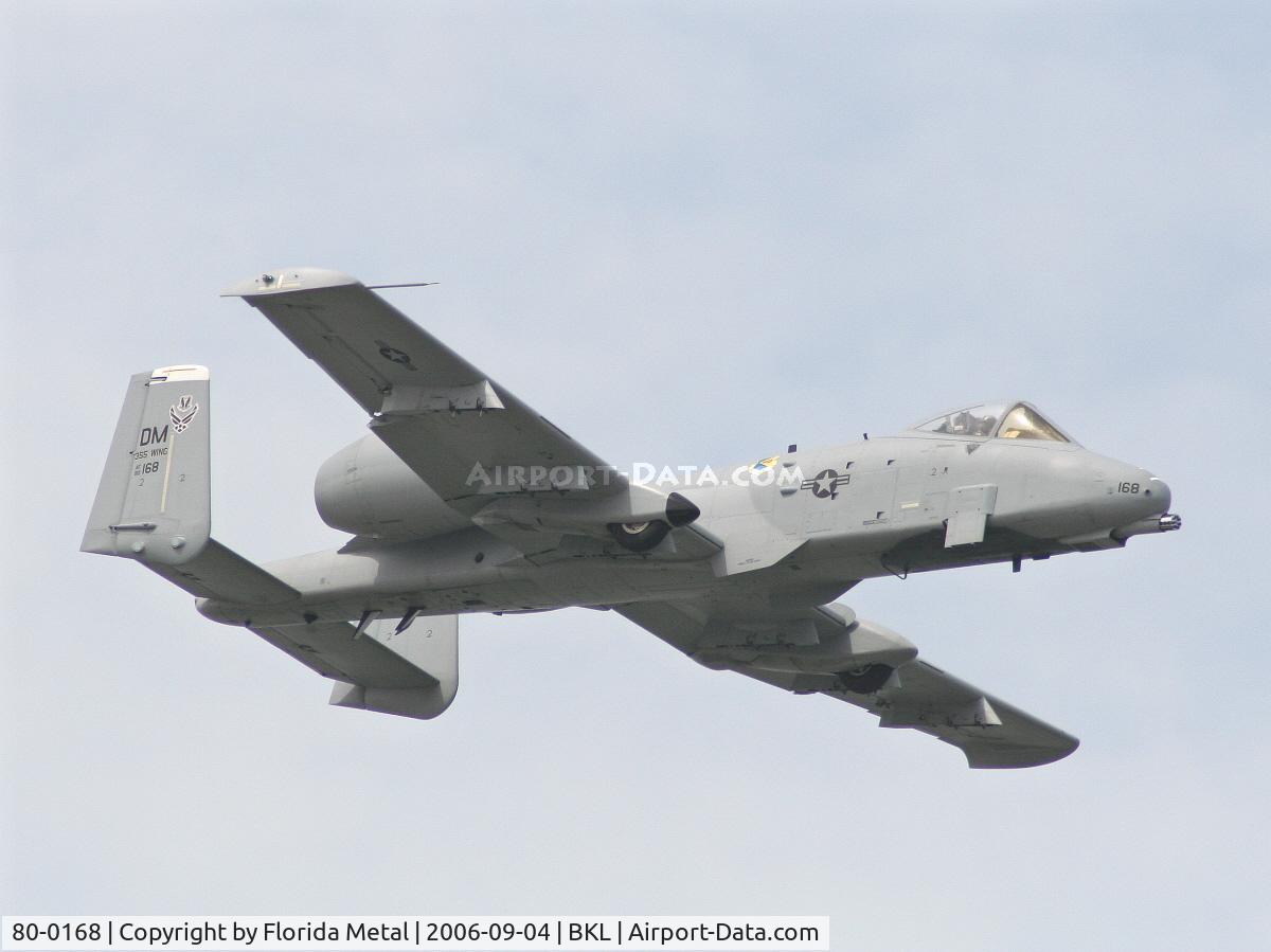 80-0168, 1980 Fairchild Republic A-10A Thunderbolt II C/N A10-0518, A-10