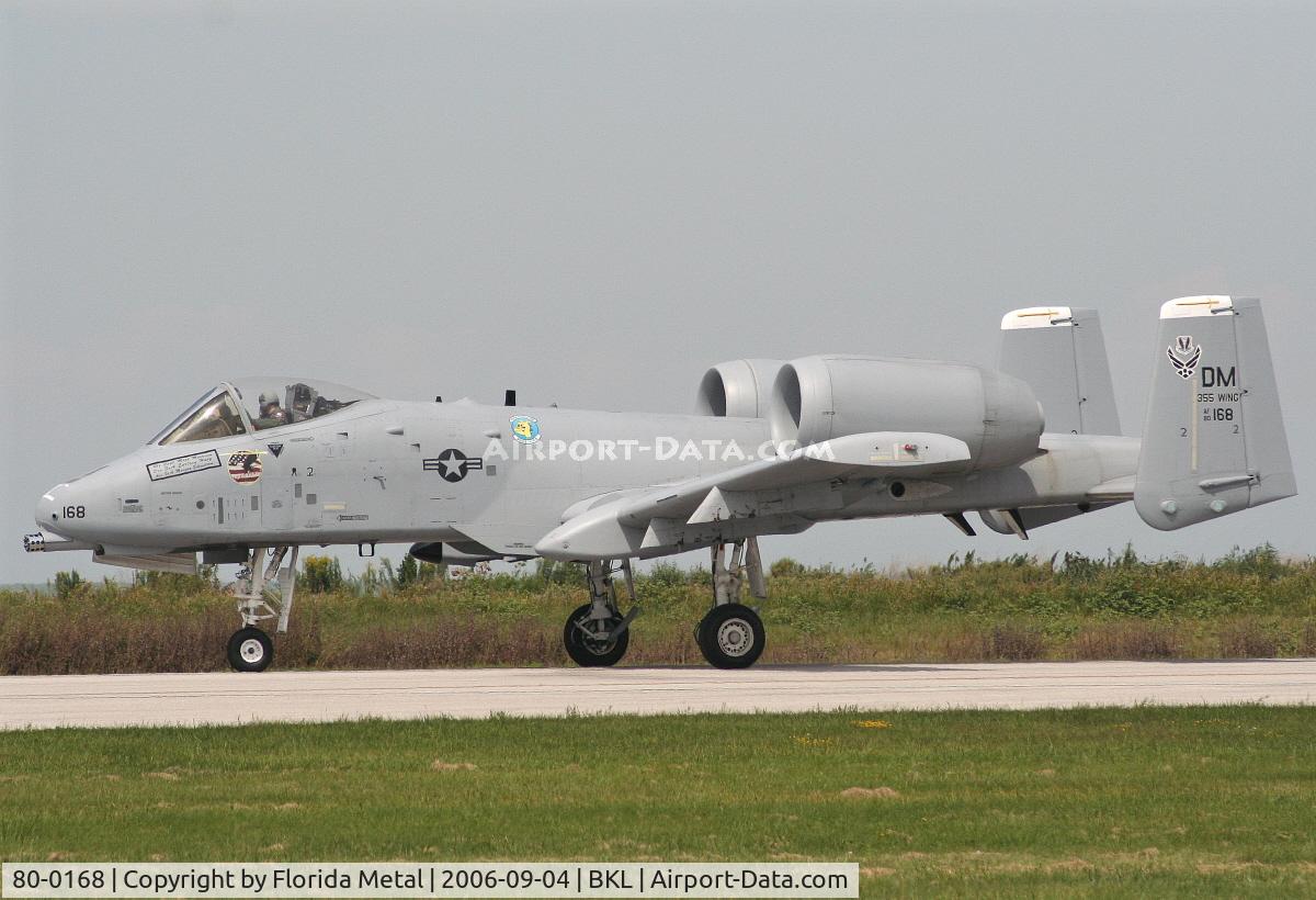 80-0168, 1980 Fairchild Republic A-10A Thunderbolt II C/N A10-0518, A-10