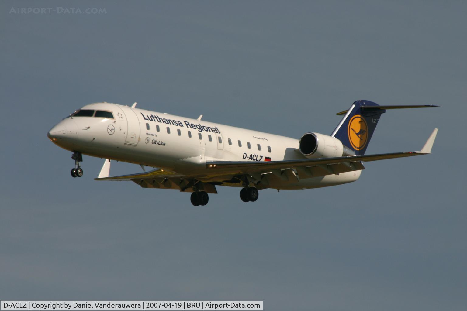 D-ACLZ, 1996 Canadair CRJ-200LR (CL-600-2B19) C/N 7121, arrival of flight LH4632