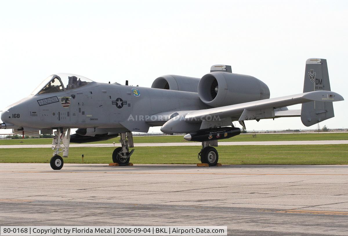80-0168, 1980 Fairchild Republic A-10A Thunderbolt II C/N A10-0518, A-10