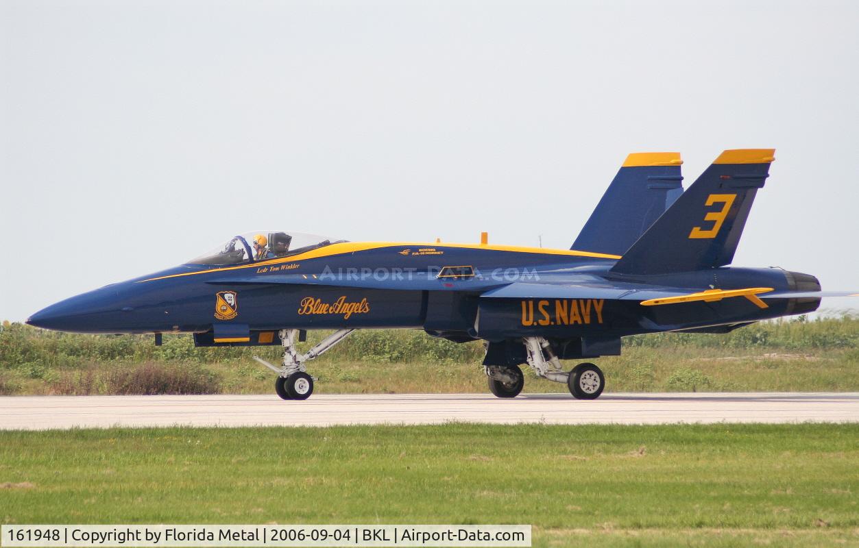 161948, McDonnell Douglas F/A-18A Hornet C/N 0157, Blue Angels #3