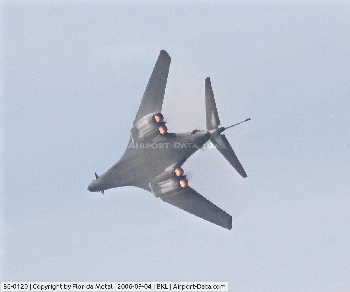 86-0120, 1986 Rockwell B-1B Lancer C/N 80, B-1B