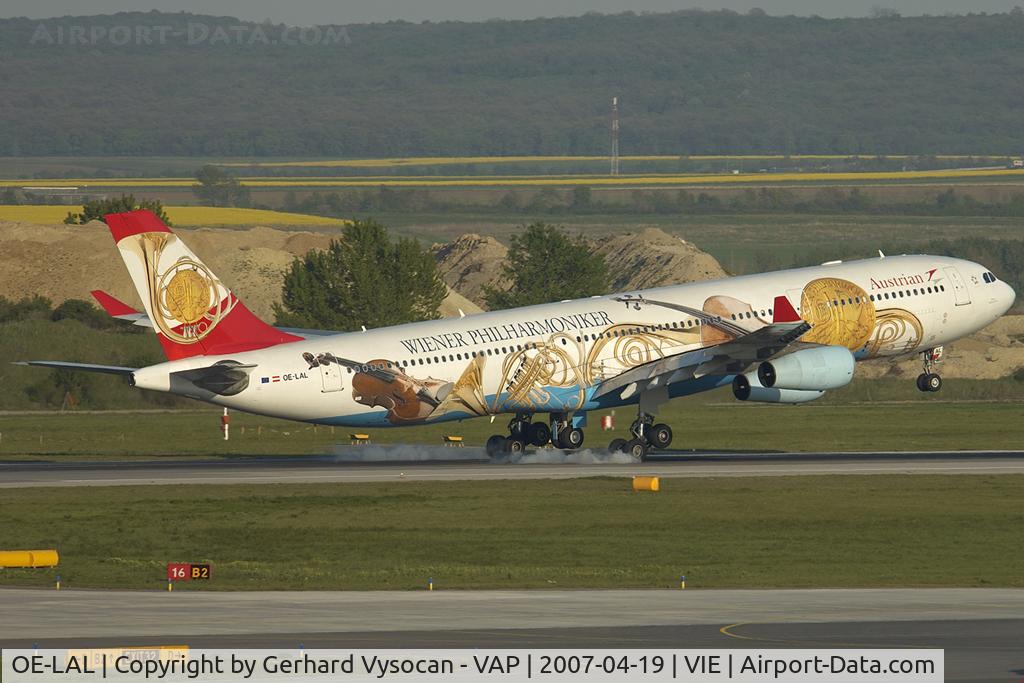OE-LAL, 1999 Airbus A340-313 C/N 263, arriving from Beijing