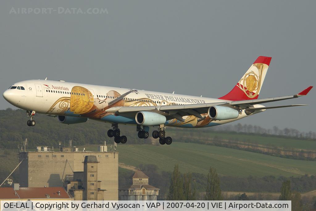 OE-LAL, 1999 Airbus A340-313 C/N 263, arriving from Beijing