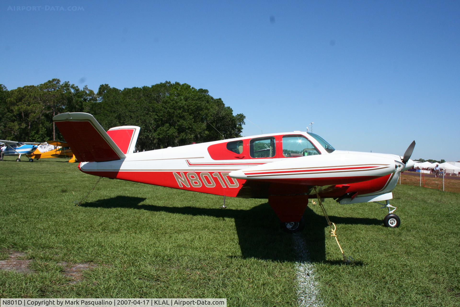 N801D, 1956 Beech G35 Bonanza Bonanza C/N D-4660, Beech G35