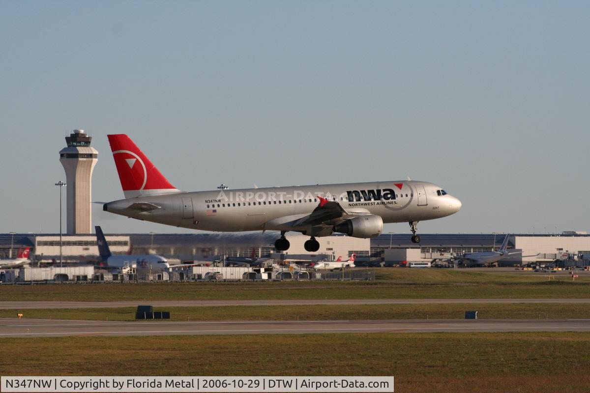 N347NW, 1993 Airbus A320-212 C/N 408, Northwest