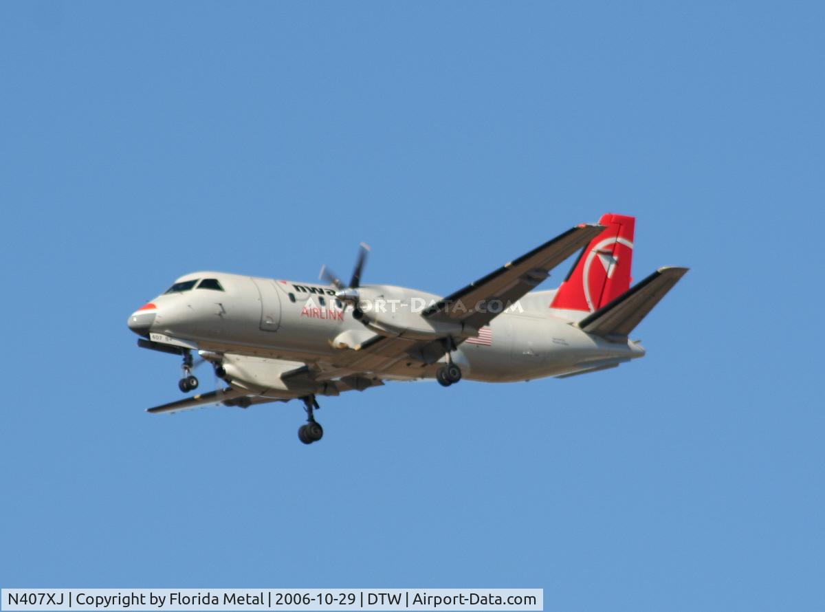N407XJ, 1996 Saab 340B C/N 340B-407, Mesaba