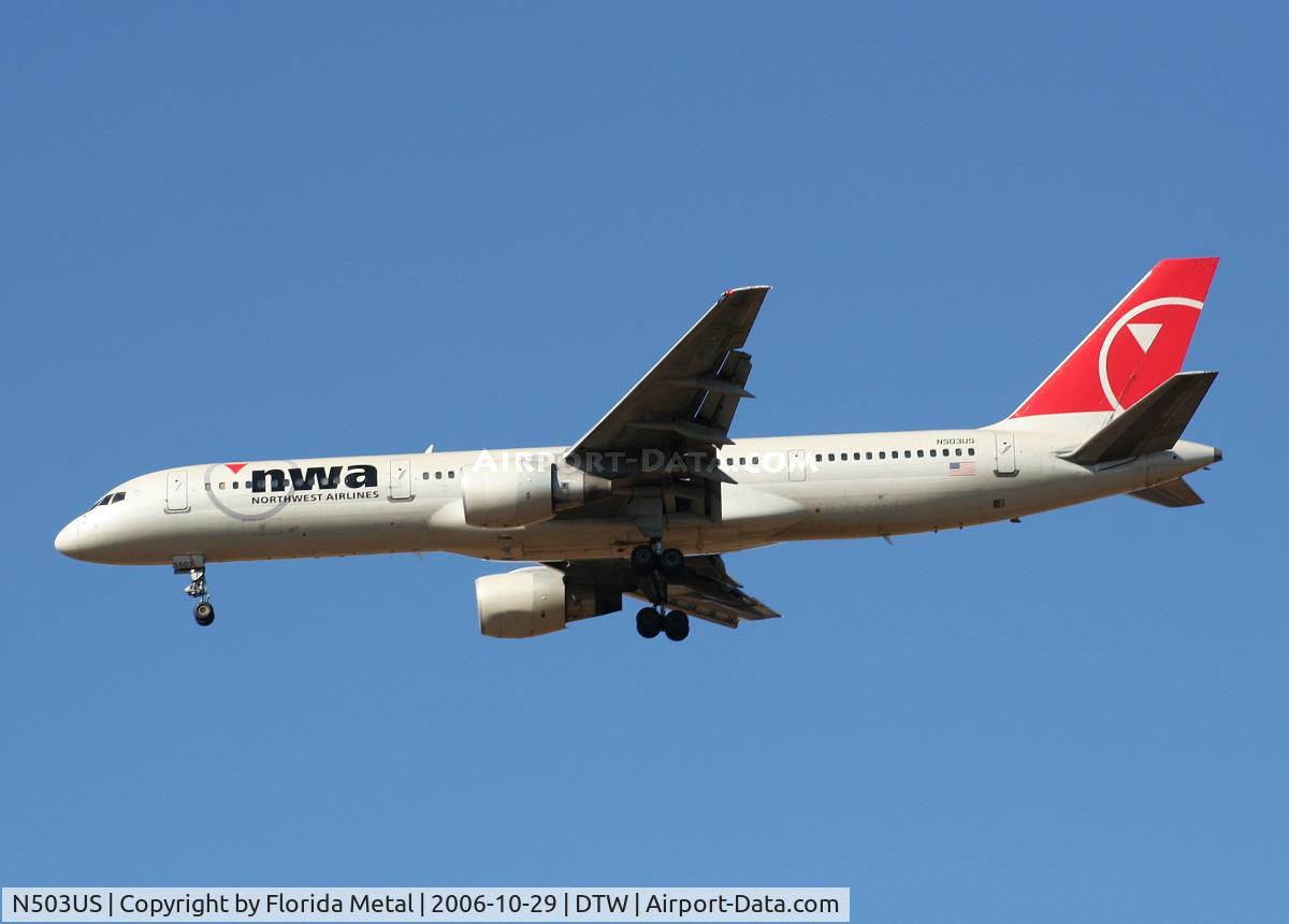 N503US, 1985 Boeing 757-251 C/N 23192, Northwest