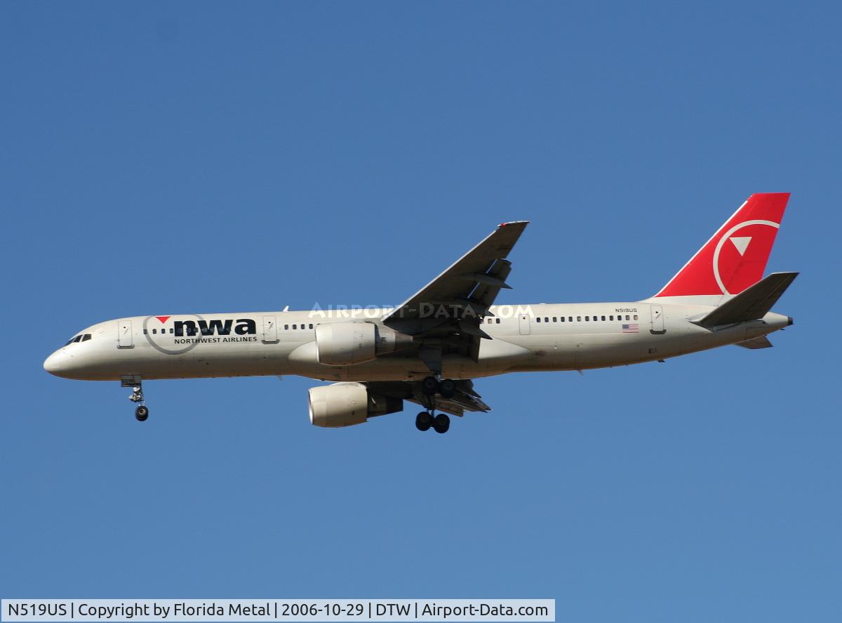 N519US, 1986 Boeing 757-251 C/N 23207, Northwest