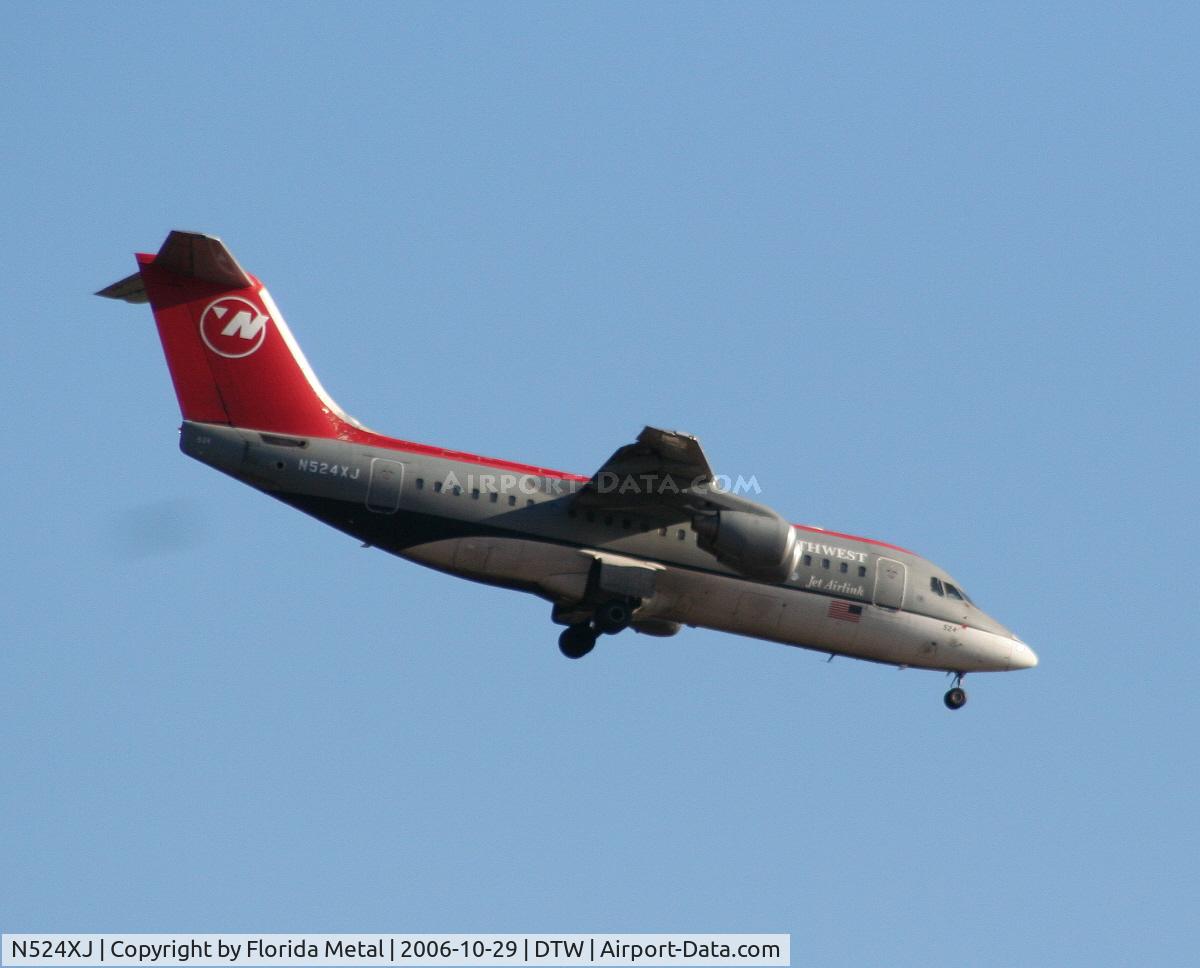 N524XJ, 1999 British Aerospace Avro 146-RJ85A C/N E2349, Mesaba