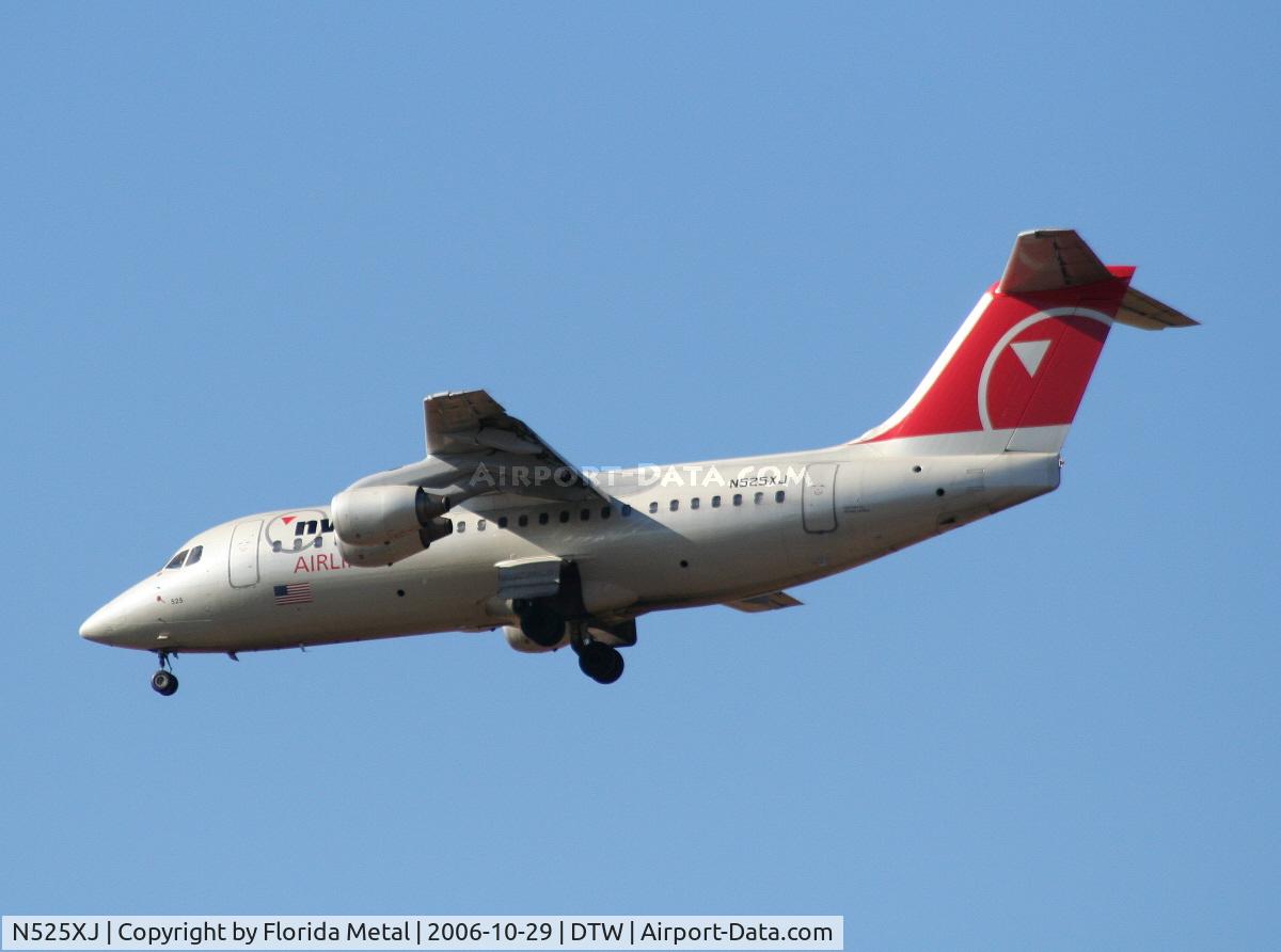 N525XJ, 1999 British Aerospace Avro 146-RJ85A C/N E2350, Mesaba