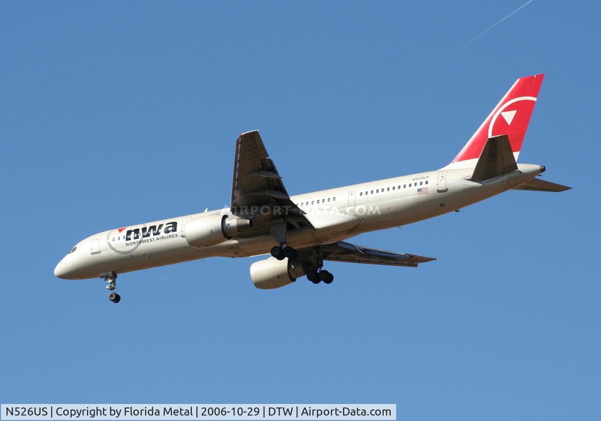N526US, 1987 Boeing 757-251 C/N 23620, Northwest
