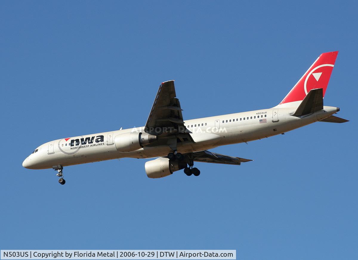 N503US, 1985 Boeing 757-251 C/N 23192, Northwest