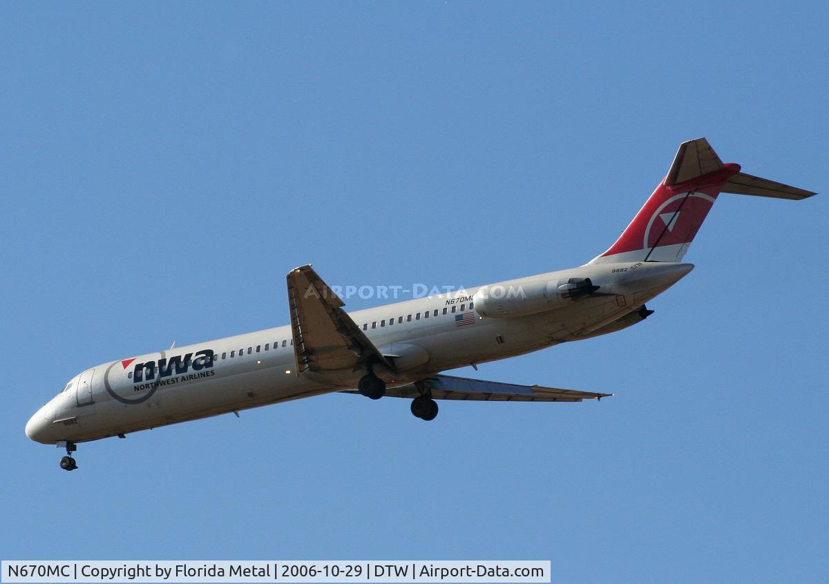 N670MC, 1976 Douglas DC-9-51 C/N 47659, Northwest