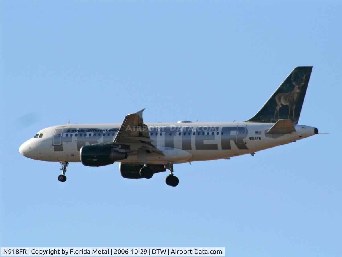 N918FR, 2003 Airbus A319-111 C/N 1943, Frontier