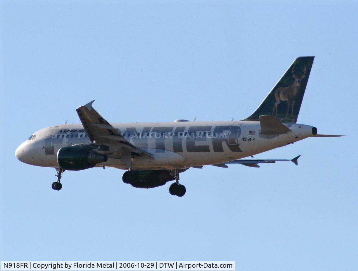 N918FR, 2003 Airbus A319-111 C/N 1943, Frontier