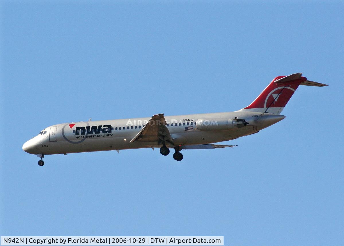 N942N, 1969 Douglas DC-9-32 C/N 47459, Northwest