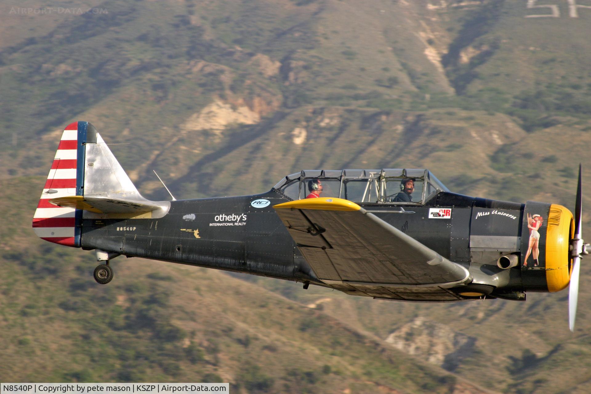 N8540P, 1942 North American AT-6D Texan C/N 42-81646-1, Prop in full high pitch
