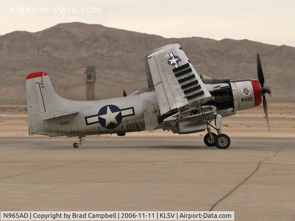 N965AD, 1952 Douglas A-1D Skyraider (AD-4NA) C/N 7765, Heritage Flight Museum - Eastsound, Washington / 1952 Douglas AD-4N(A) Skyraider - Aviation Nation 2006