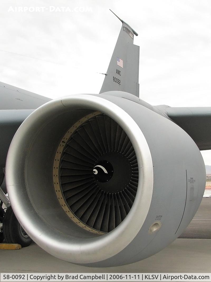 58-0092, 1958 Boeing KC-135R Stratotanker C/N 17837, Intake