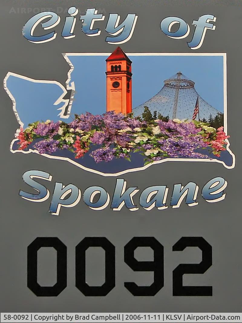 58-0092, 1958 Boeing KC-135R Stratotanker C/N 17837, Airplane Art - City of Spokane