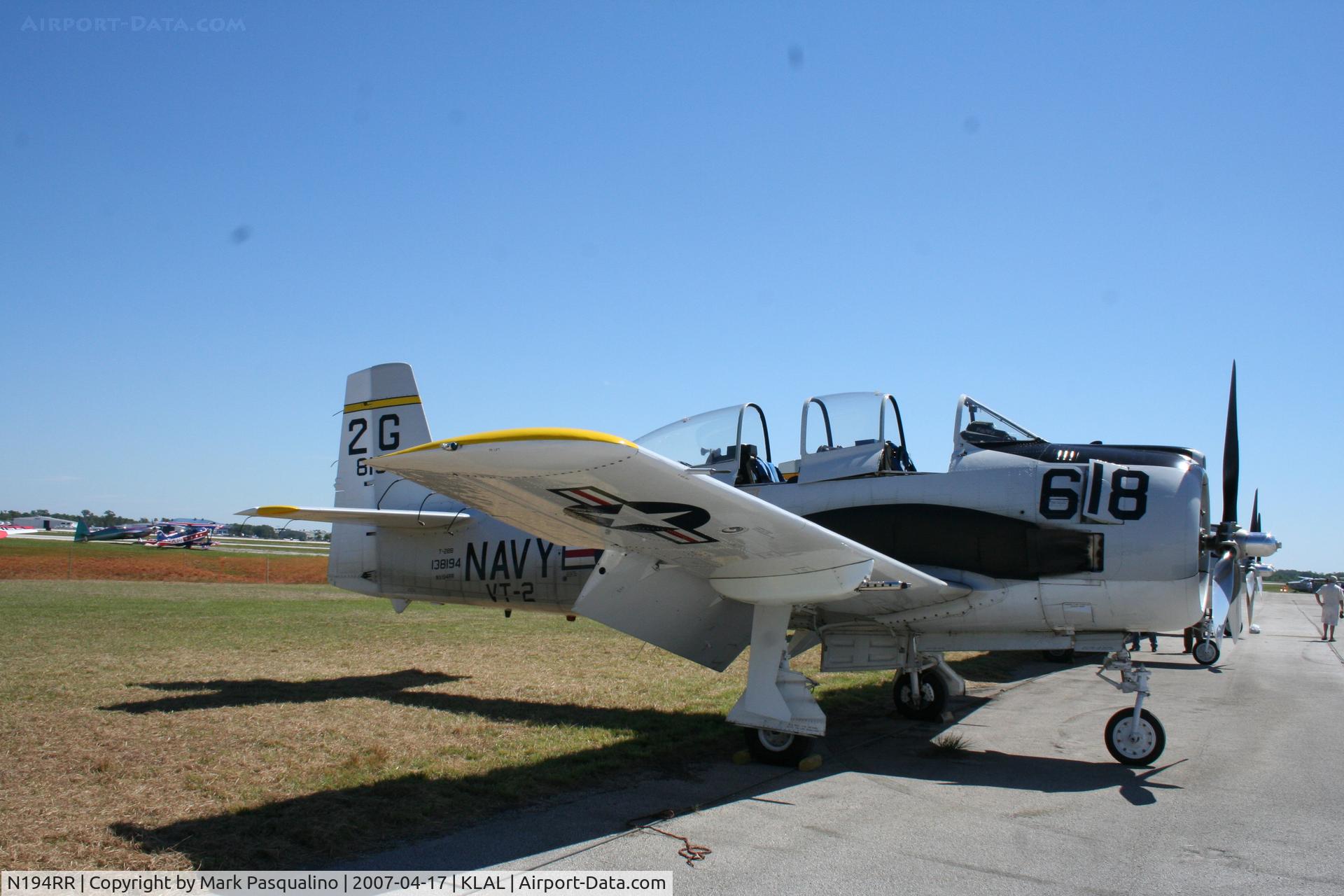 N194RR, North American T-28B Trojan C/N 200-265 (138194), North American T-28B